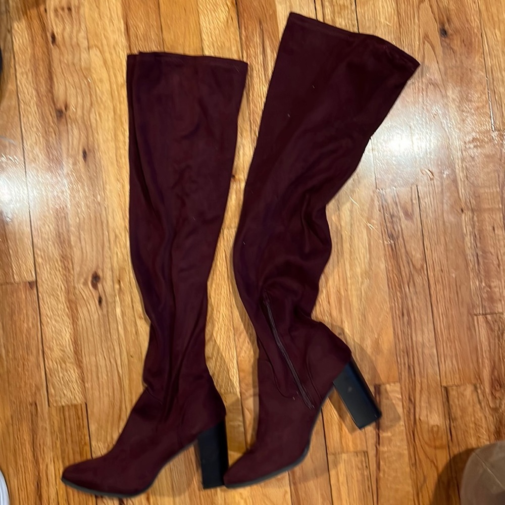 Daisy suede over the knee boots, 7